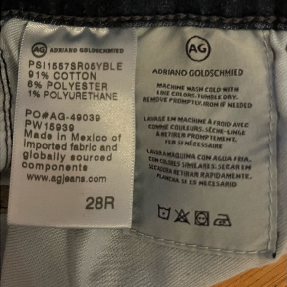 Womens AG Adriano Goldschmied Jeans 28R Prima Crop Cigarette Crop Stretch Denim - Picture 7 of 11